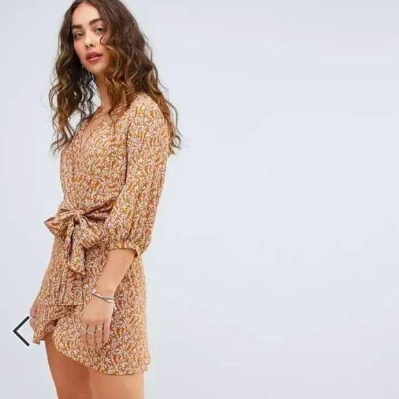 Free People | Clara Floral Print Tunic Dress Blouse - Size XS - Picture 1 of 6